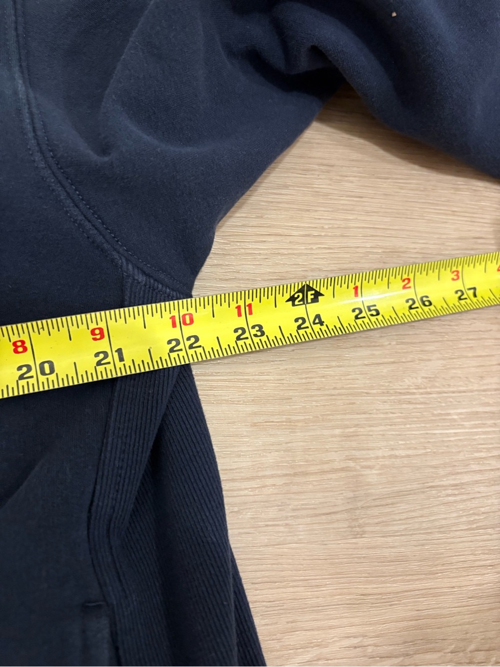 Athleta Forever Fleece 1/4 Zip in Navy With Logo - Picture 9 of 10